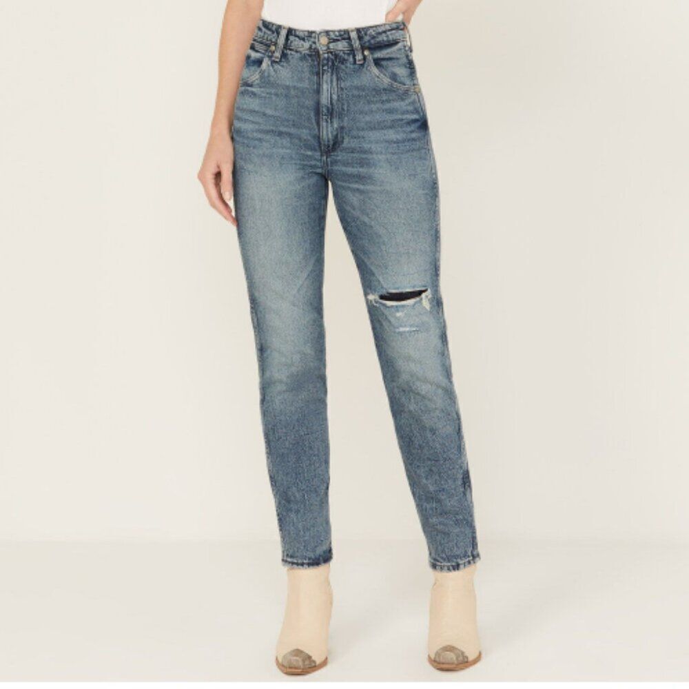 NWT WRANGLER High Rise Heritage Slim Walker Jeans Size 31 x 28